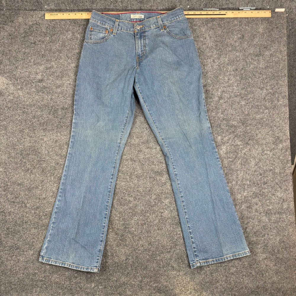 Levi's Jeans Womens Size 4S Blue 550 Relaxed Boot Cut Medium Wash Denim Casual